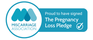 Miscarriage Association Pregnancy Loss Pledge logo.