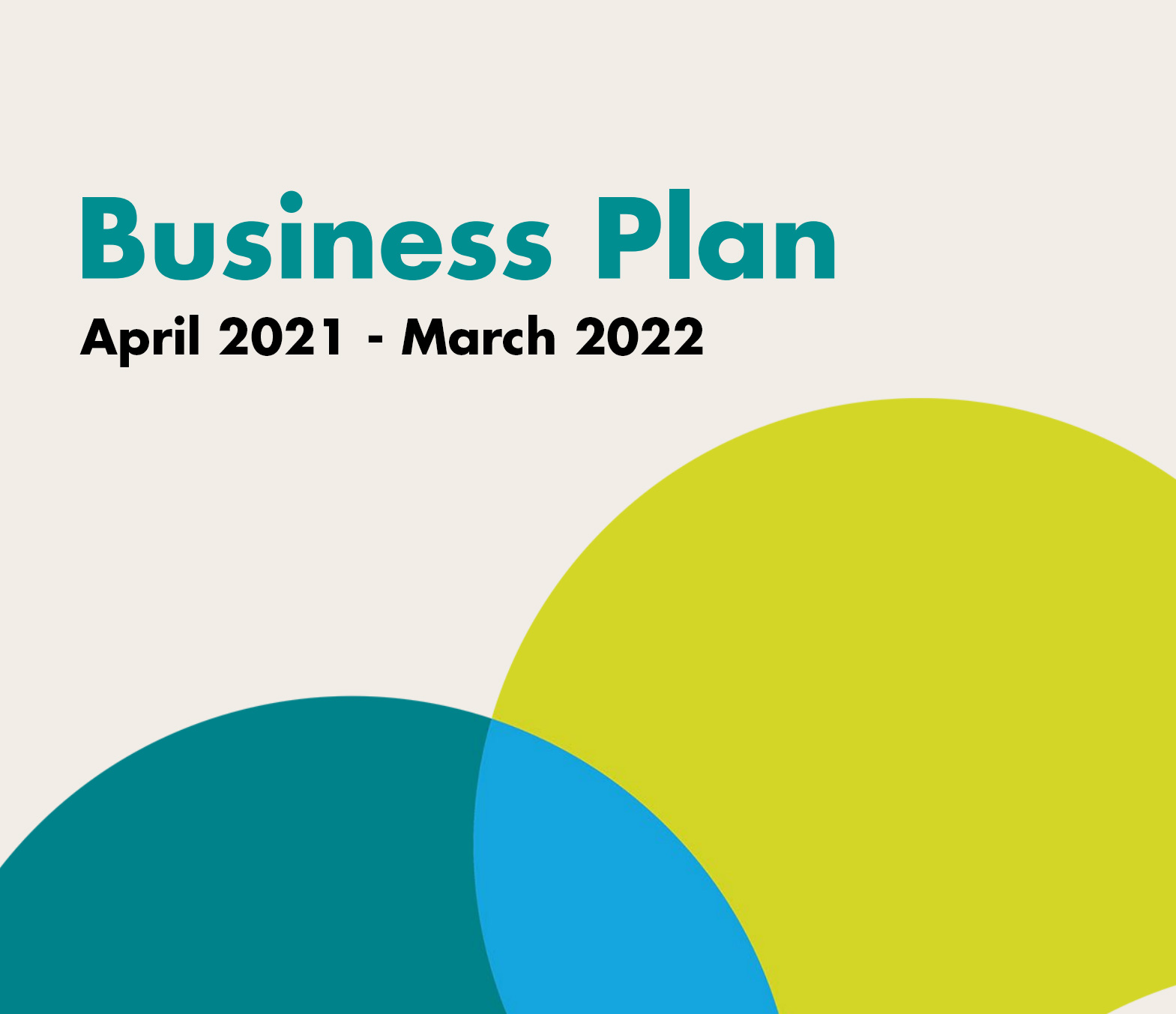 Business Plan report cover