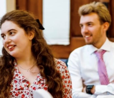 A photo of Isabel and her brother, Thomas.